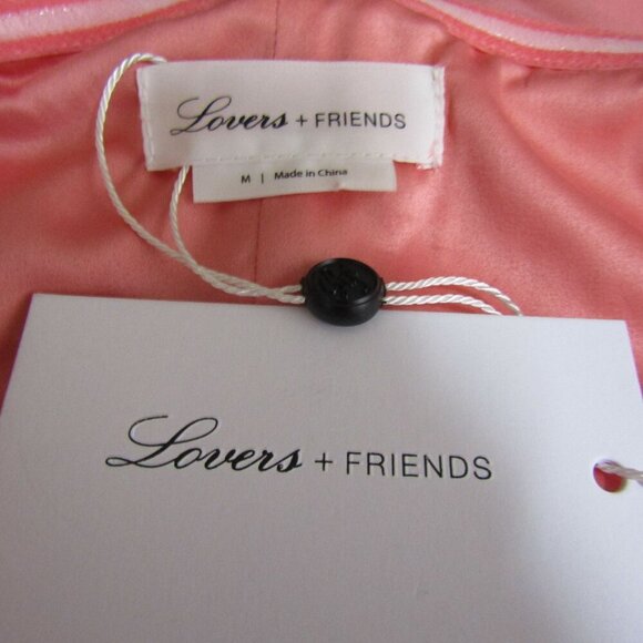 Lovers & Friends NWT Strapless M Barbie Party Pink Peach Mini Dress Sexy Kassie - Picture 9 of 12